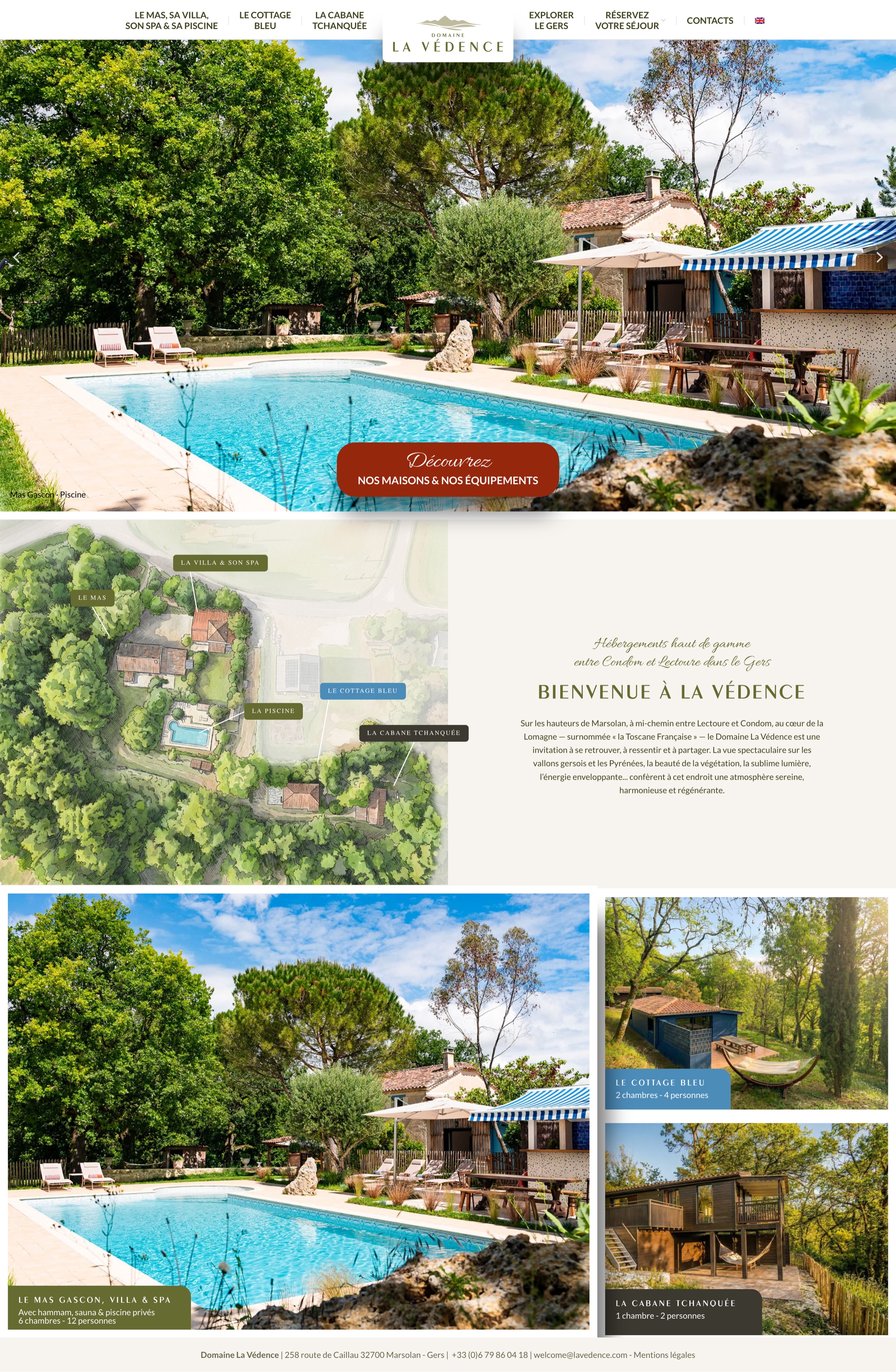 Domaine La Védence — Tourisme haut de gamme — image, réservation et visibilité locale