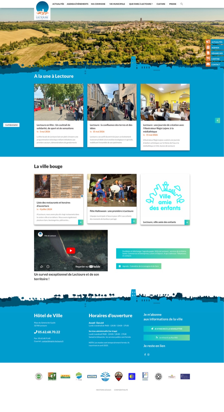 Mairie de Lectoure — Collectivité — site institutionnel et accessibilité